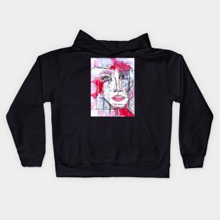 Girl with Kaleidoscopeeyes. Kids Hoodie